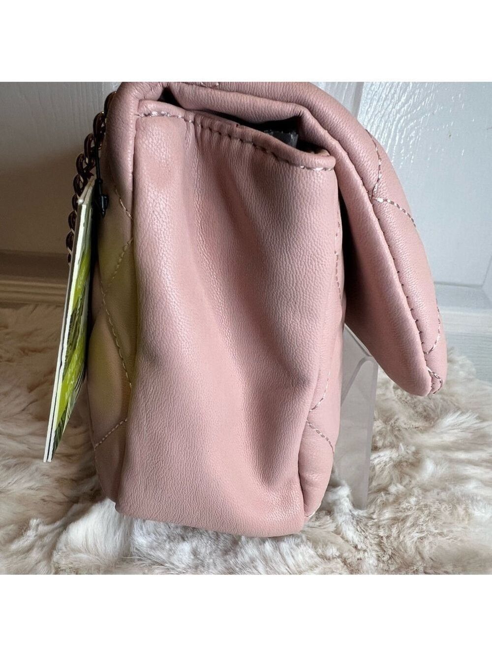 BADGLEY MISCHKA Pink Blush Diamond Quilted Bag - Picture 11 of 16